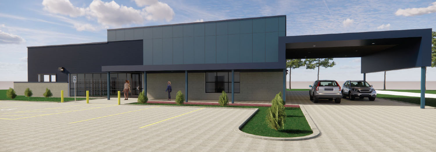 Rendering of New Ministries Unlimited Building