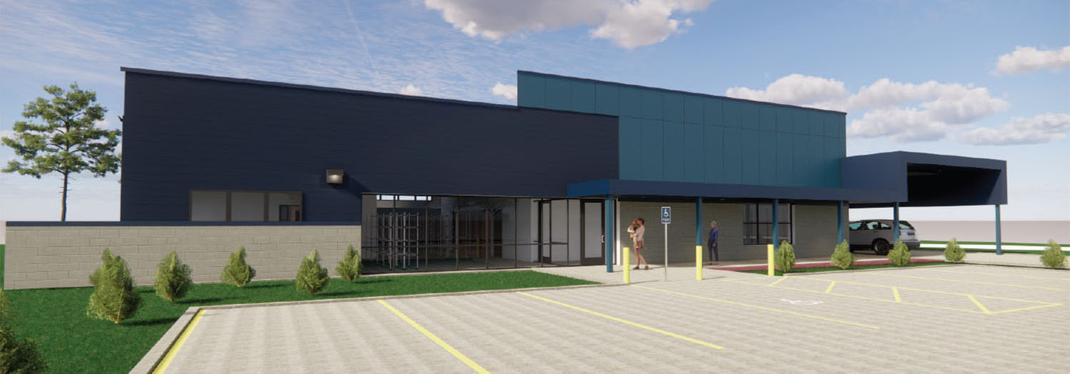 Rendering of New Ministries Unlimited Building